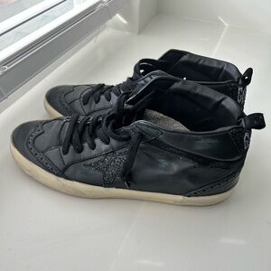 Golden Goose Women’s Black Midstar Sneakers Size 40 (US 9)